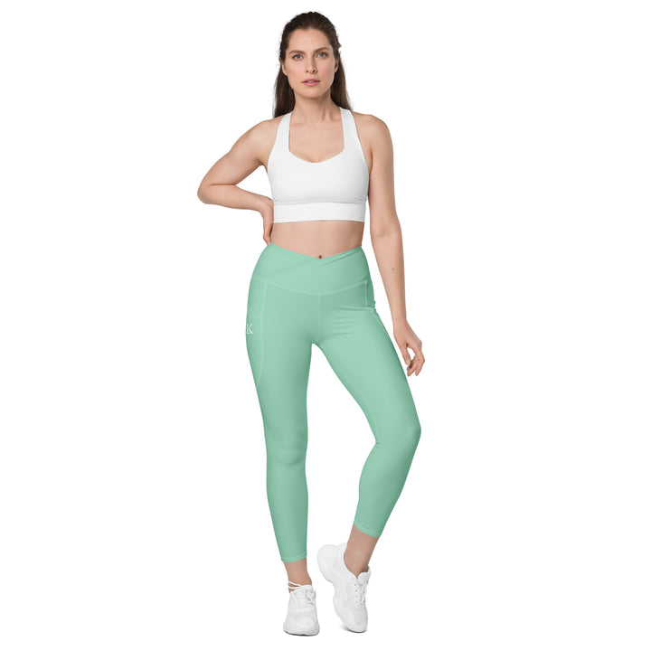 Wave V-Shape Leggings Mint