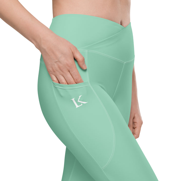 Wave V-Shape Leggings Mint